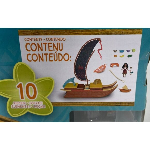 Disney Moana 2 Moana’s Adventure Canoe Playset 10 Piece Set - Picture 15 of 15